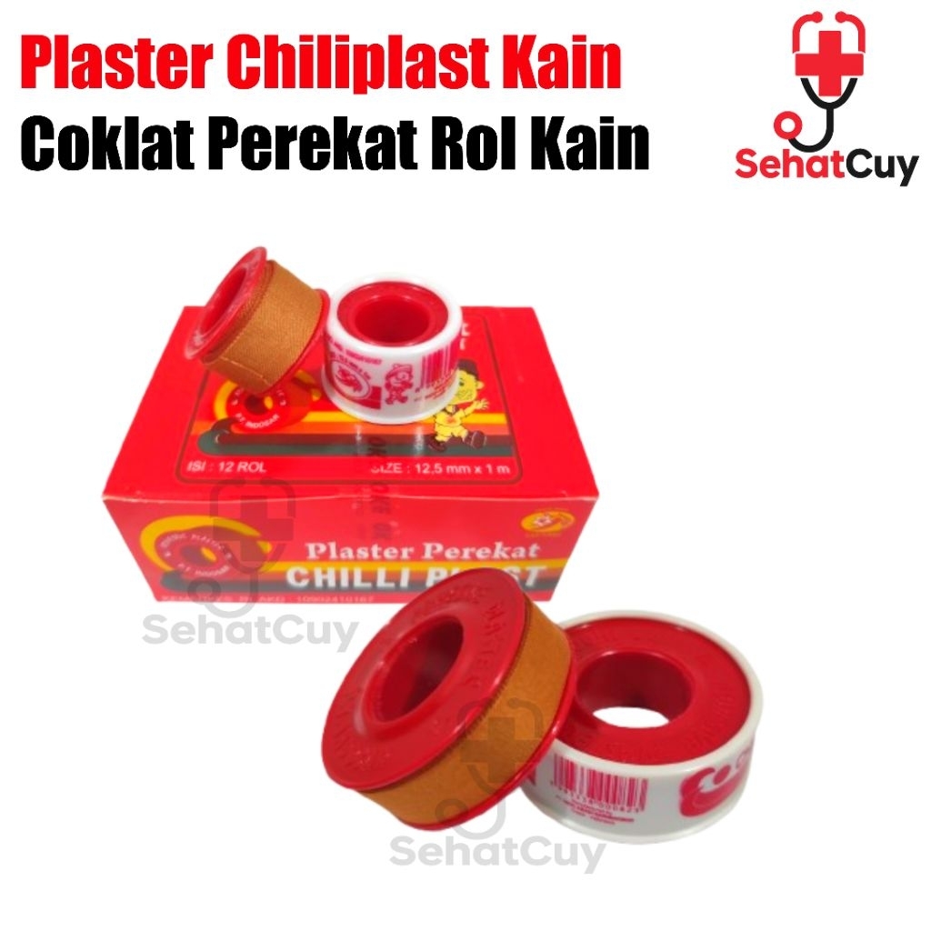 Plaster Chiliplast Kain Coklat ChiliPlast / Plester Perekat Rol Kain