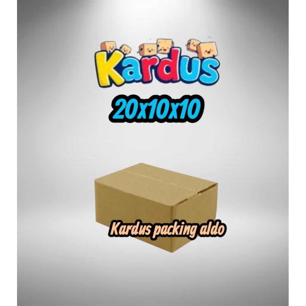 

kardus box packing 20x10x10