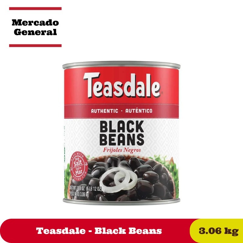 

Teasdale Authentic Black Beans 108oz/3.06kg