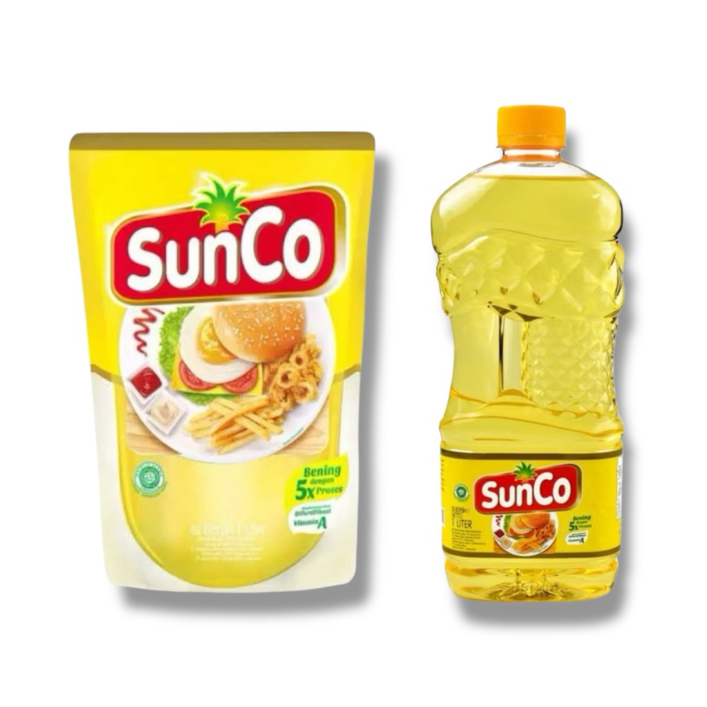 

SUNCO MINYAK GORENG REFILL / BOTOL 1 LITER