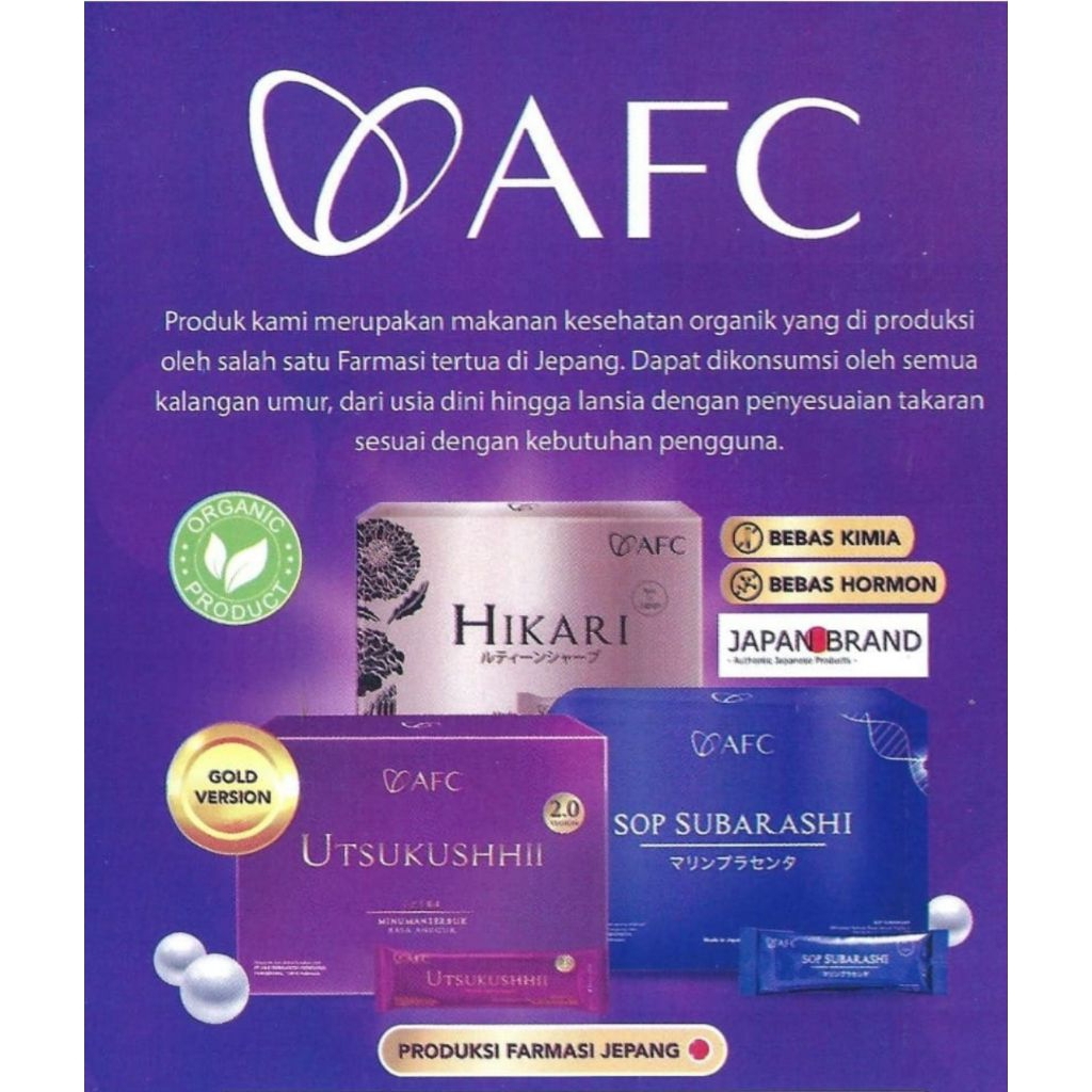 Suplemen Kesehatan Utsukushi Sop Subarashi dan Hikari