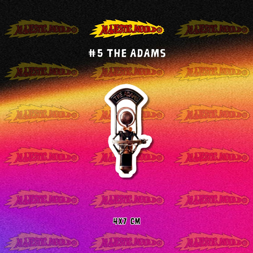 

#5 The Adams – Stiker Band Vinyl Glossy | Tahan Air & Luntur (Laptop/Helm/Tumbler/dan media lainnya)