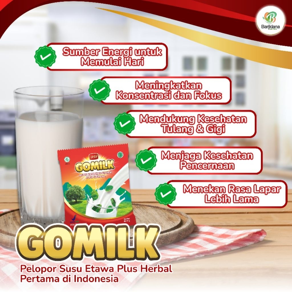 

Paket 13 box gomilk susu kambing etawa plus herbal