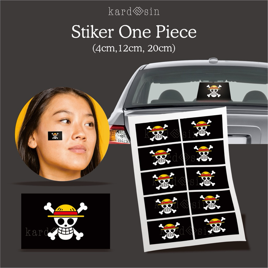 

STICKER ONE PIECE ONEPIECE INDONESIA FLAG STIKER PIPI MOBIL HP MOTOR KACA SPION ANIME WALLSTICKER BAJAK LAUT DEMONSTRASI
