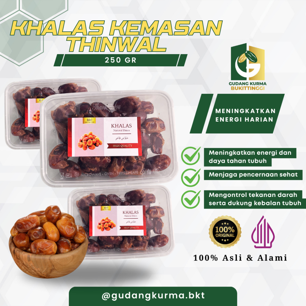 

Kurma Khalas 250g – Premium 100% Original Kemasan Thinwall