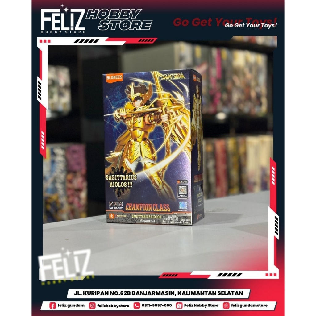 BLOKEES Saint Seiya Champion Class SAGITARIUS AIOLOS