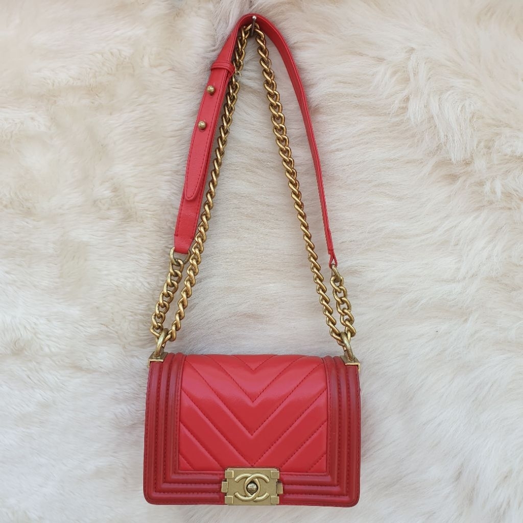 Tas Merah Wanita Shoulder Bag Slingbag Kulit Asli