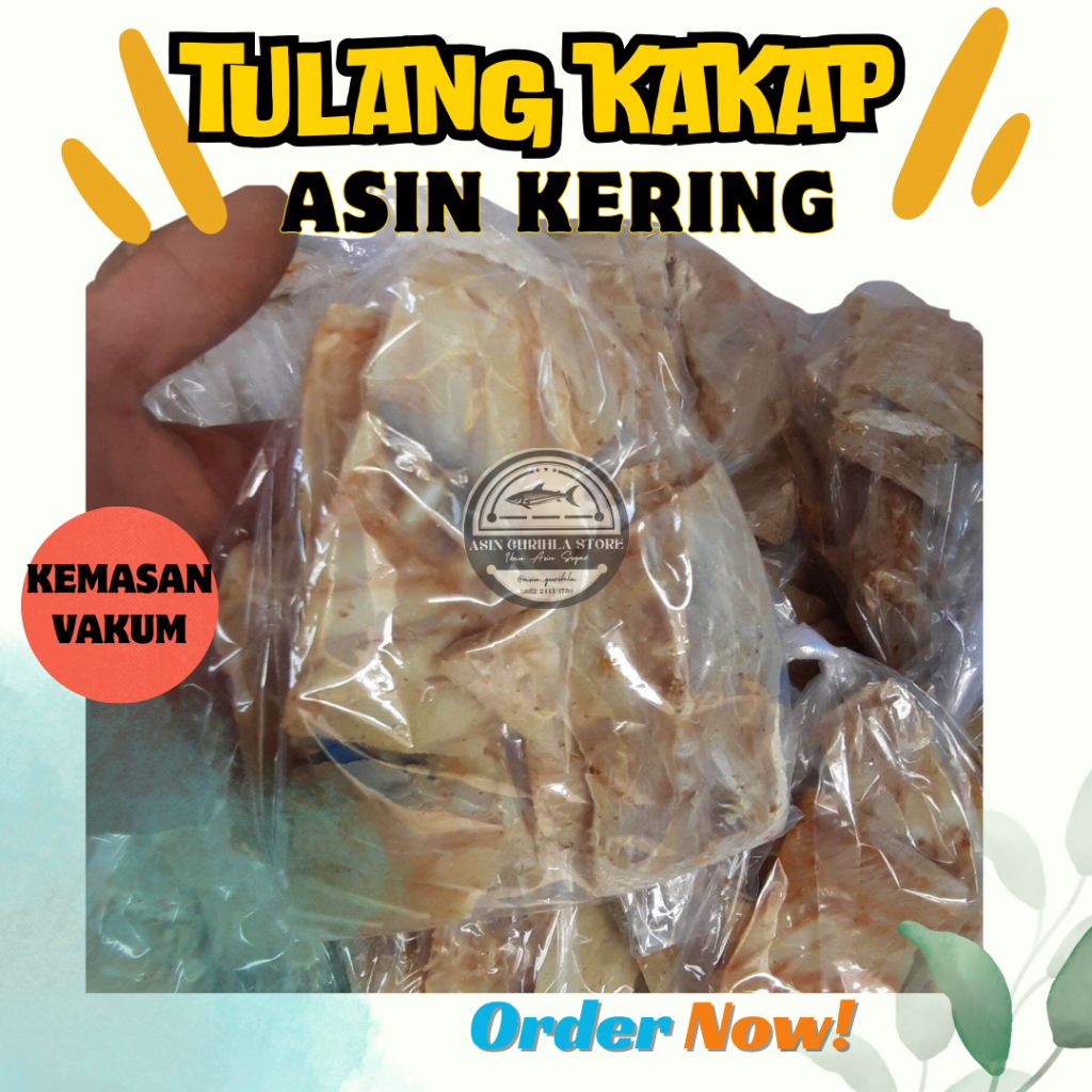 

Ikan Asin Tulang Kakap Kering Kemasan Vakum | 500gr - 1kg