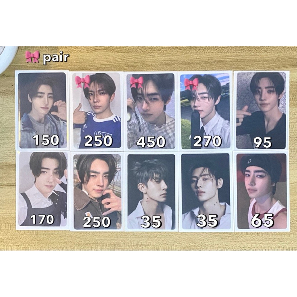 photocard official sunghoon tuspout, enzone, heeseung italia