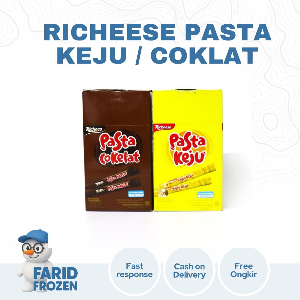 

RICHEESE PASTA KEJU/COKLAT 8 GR X 30 ( 1 BOX ISI 30 PCS)