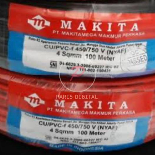 Kabel NYAF Serabut Tunggal MAKITA 1x4 mm² TEMBAGA MURNI METERAN