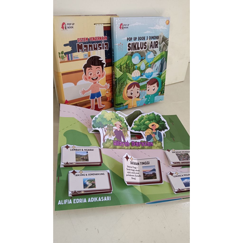 custom pop up book 4 halaman