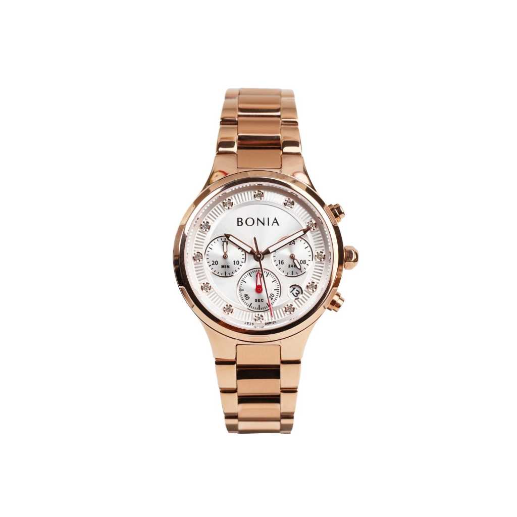 Jam Tangan Wanita Bonia Rosegold Sapphire Elegant