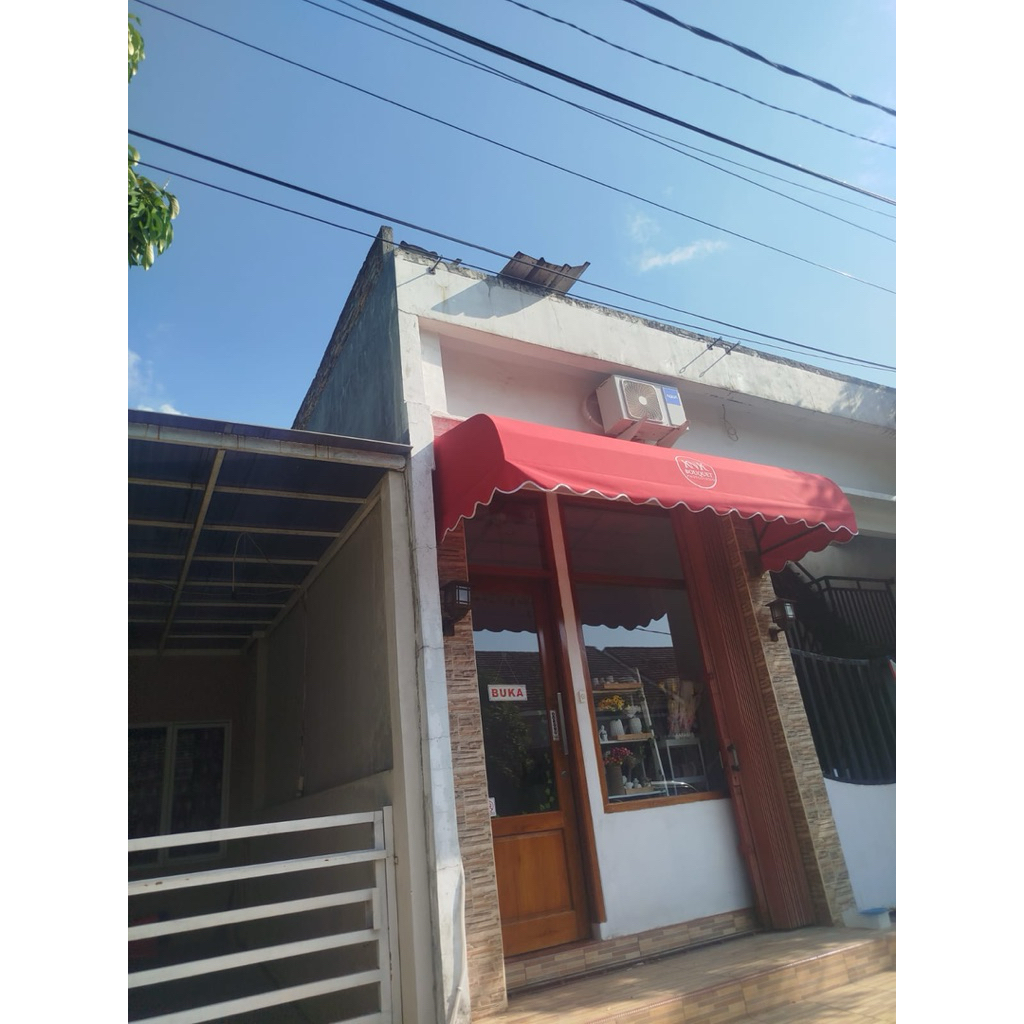 kanopi kain awning besi holo galvanis