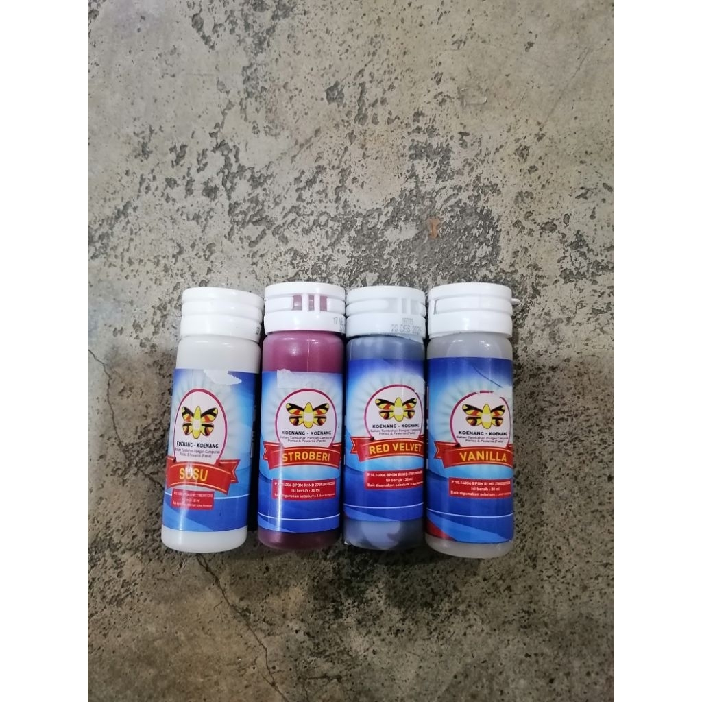 

Pasta Makanan Koenang Koenang 30 ML Harga (per 6pcs)
