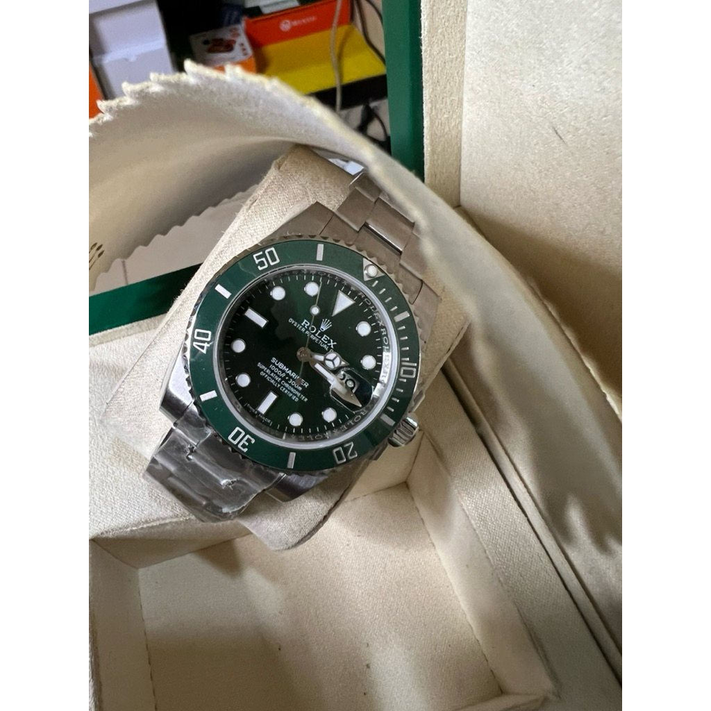 Jam Tangan Pria Rx Submariner Hulk Starbuck Dial Hitam