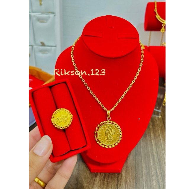 set koin set rupiah set ringgit replika emas 24k persis seperti emas asli cocok pakai pesta