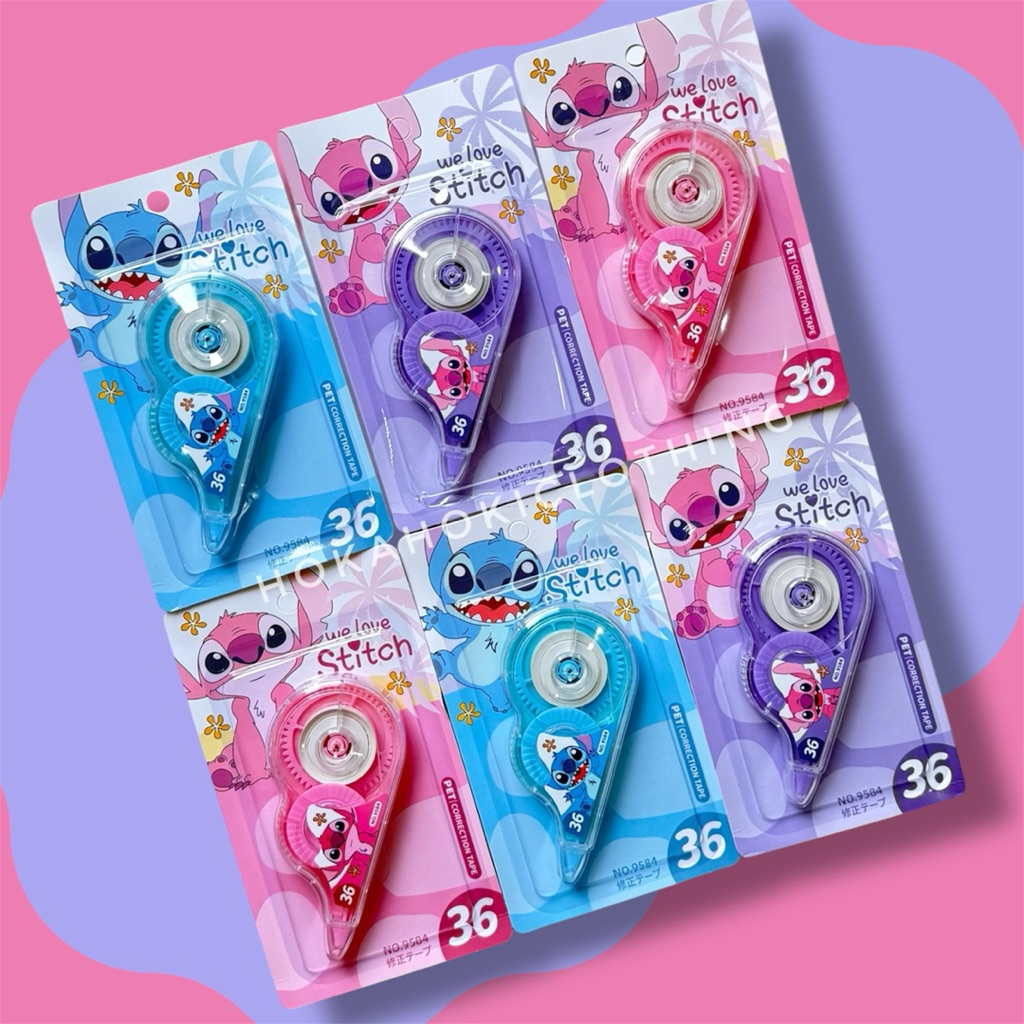 

Tipe-x Karakter Lucu Penghapus PenaTip-ex Kertas Mini / Tip Ex Stitch / Tip Ex Lilo & Stitch/ Correction Tape Stitch