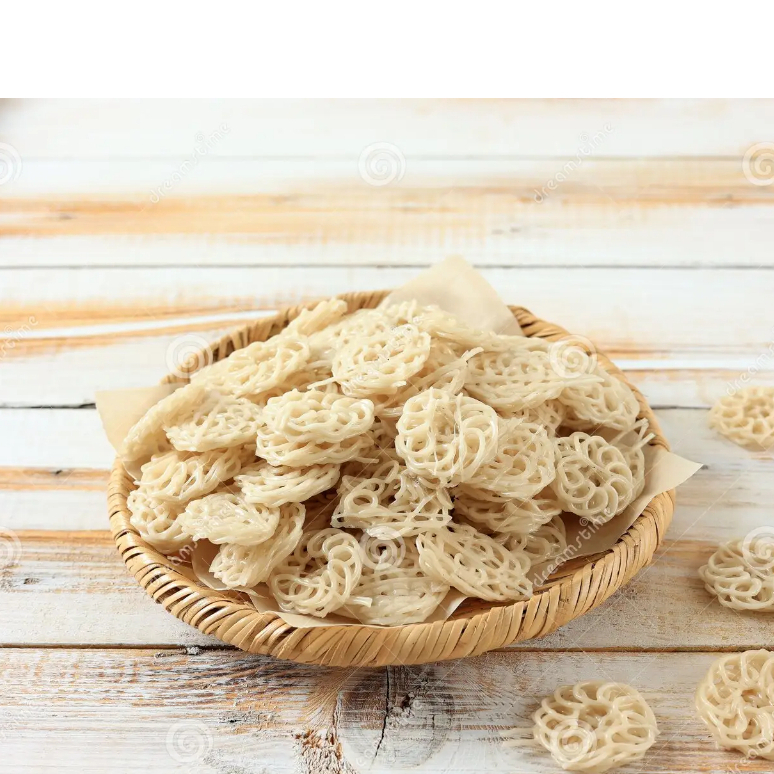 

Kerupuk Mentah Mawar ukuran jumbo mini sedans 500 gram 1 KG