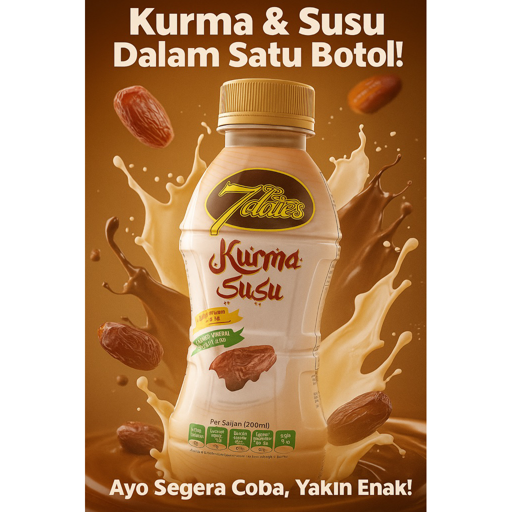 

Susu Kurma 7Dates box isi 6 botol kemasan 200ml. 7Dates Secial Box isi 6 botol.