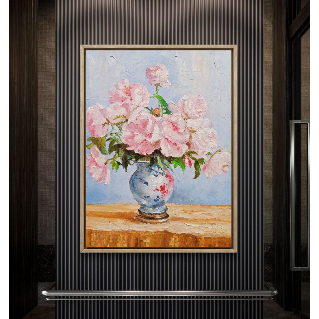 

Lukisan Red flower oil palet on canvas lengkapFremminimalis