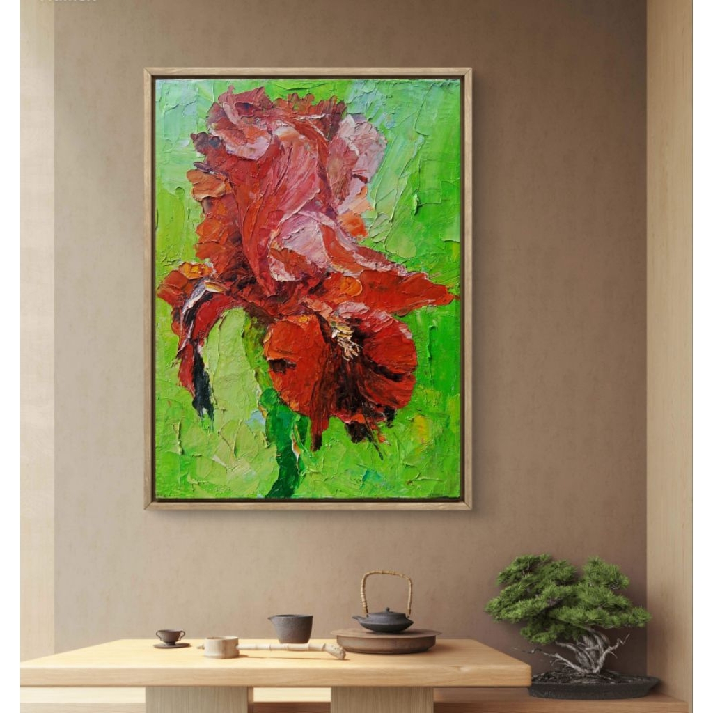 

bunga oil on canvas original palet