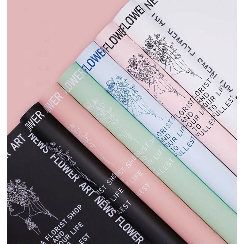 

Kertas Buket Bunga Flower Wrapping Motif Tulisan KB6123