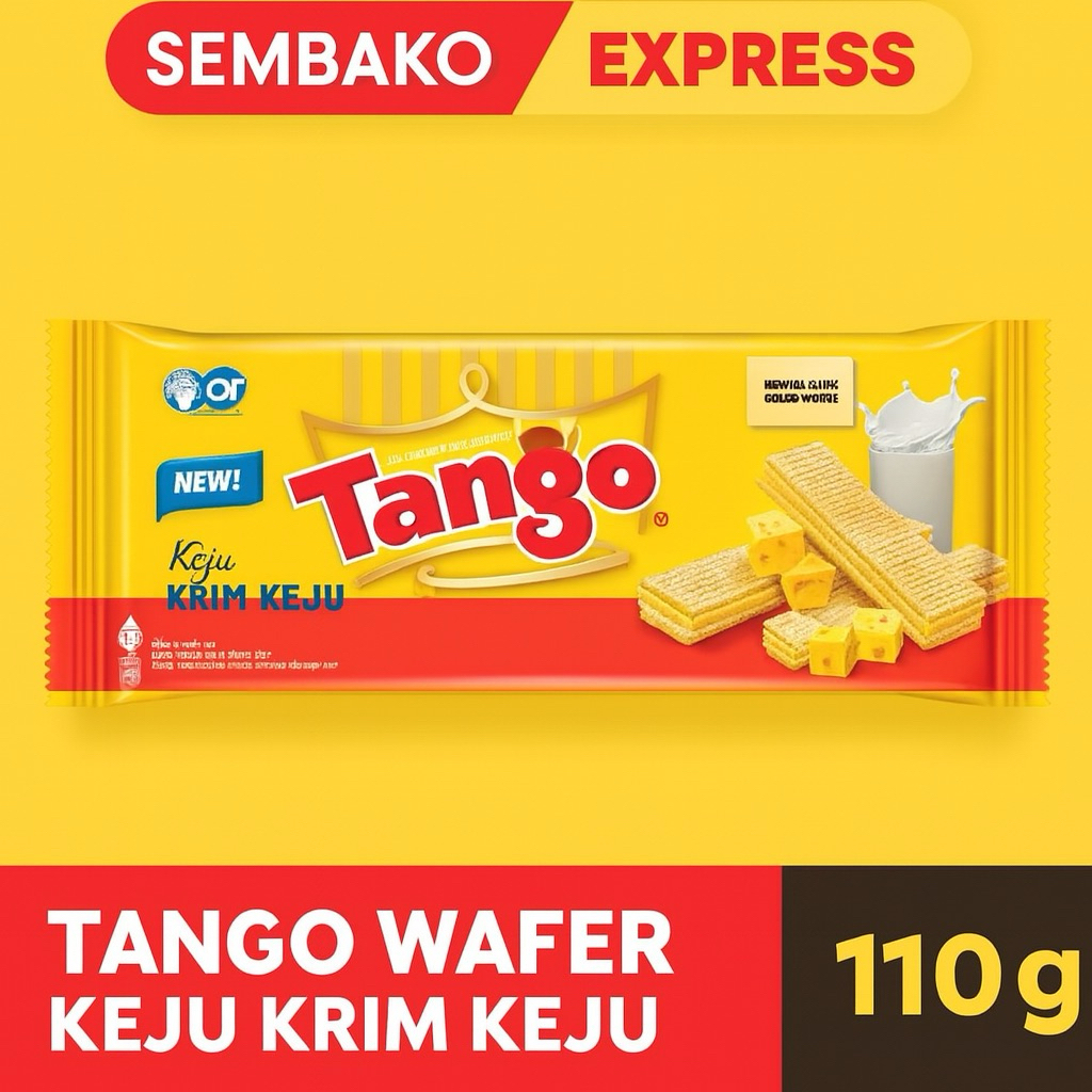 

Tango Wafer Cheese Cream Rasa Keju & Susu 110g – Renyah & Lezat