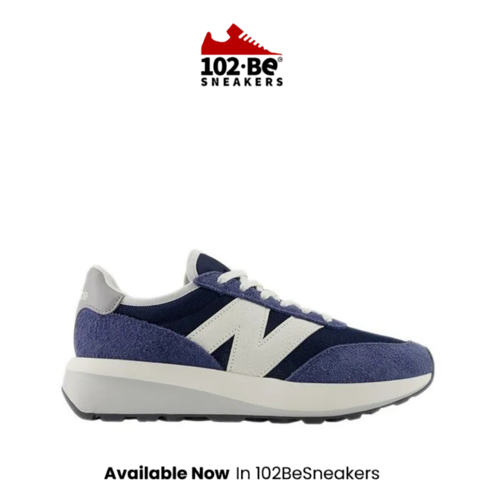 Sepatu NB 370 Men's Sneakers Shoes - Navy Original
