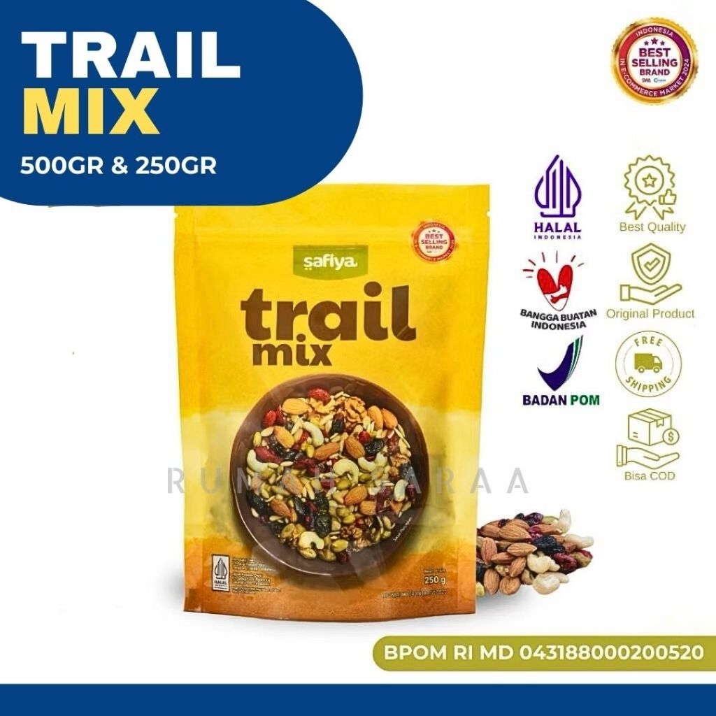 

TRAIL MIX | KACANG MIX SAFIYA 250 GR DAN 500 GR