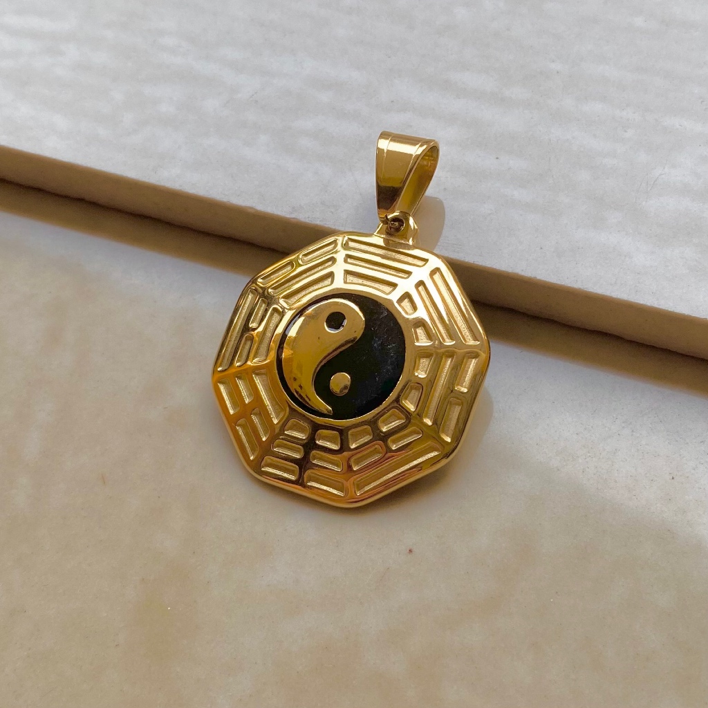 S762 Liontin Titanium Yin Yang