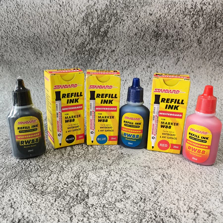 

Tinta Spidol Whiteboard Standard 3 Warna 20ml / Isi Ulang Tinta Standard Bisa Hapus