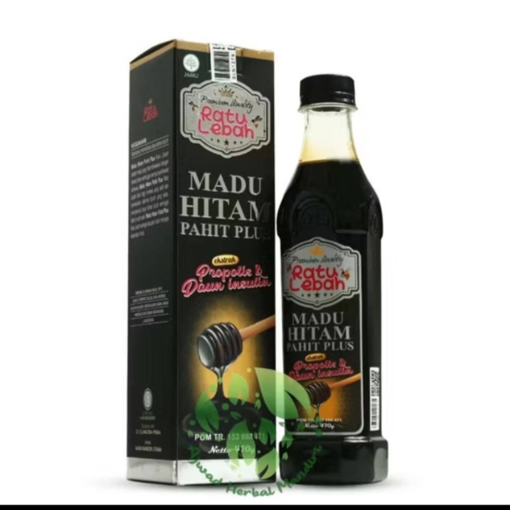 

madu hitam pahit 'Premium Quality' Ratu Lebah untuk memelihara daya tahan tubuh 470 Gram, madu hitam pahit