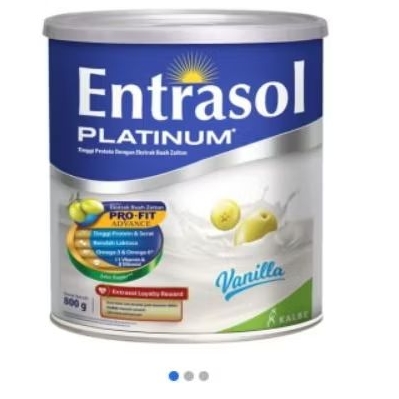 

ENTRASOL PLATINUM SUSU TINGGI PROTEIN DAN SERAT VANILLA 800gram