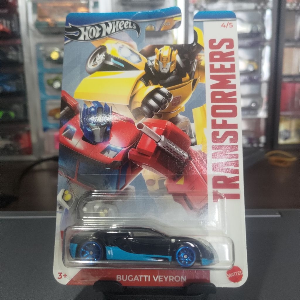 hot wheels transformers one bugatti veyron biru hitam Drift