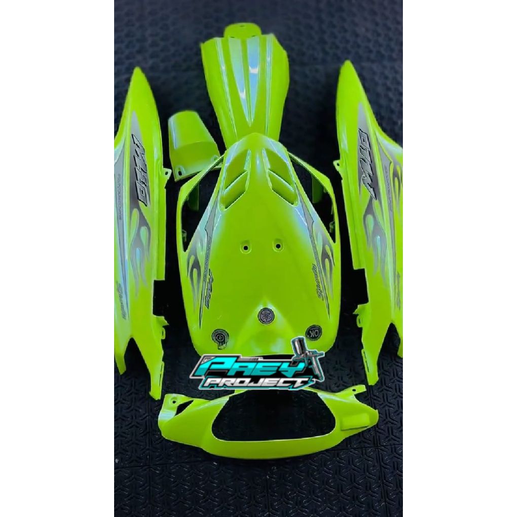 full body halus Yamaha Mio sporty hijau stabilo lembayung biru blue ice. cover body halus Yamaha Mio
