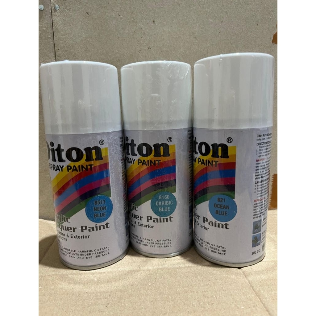 cat semprot pilok pilok diton varian 300cc biru laut biru terang biru langit biru tua metallik Metal