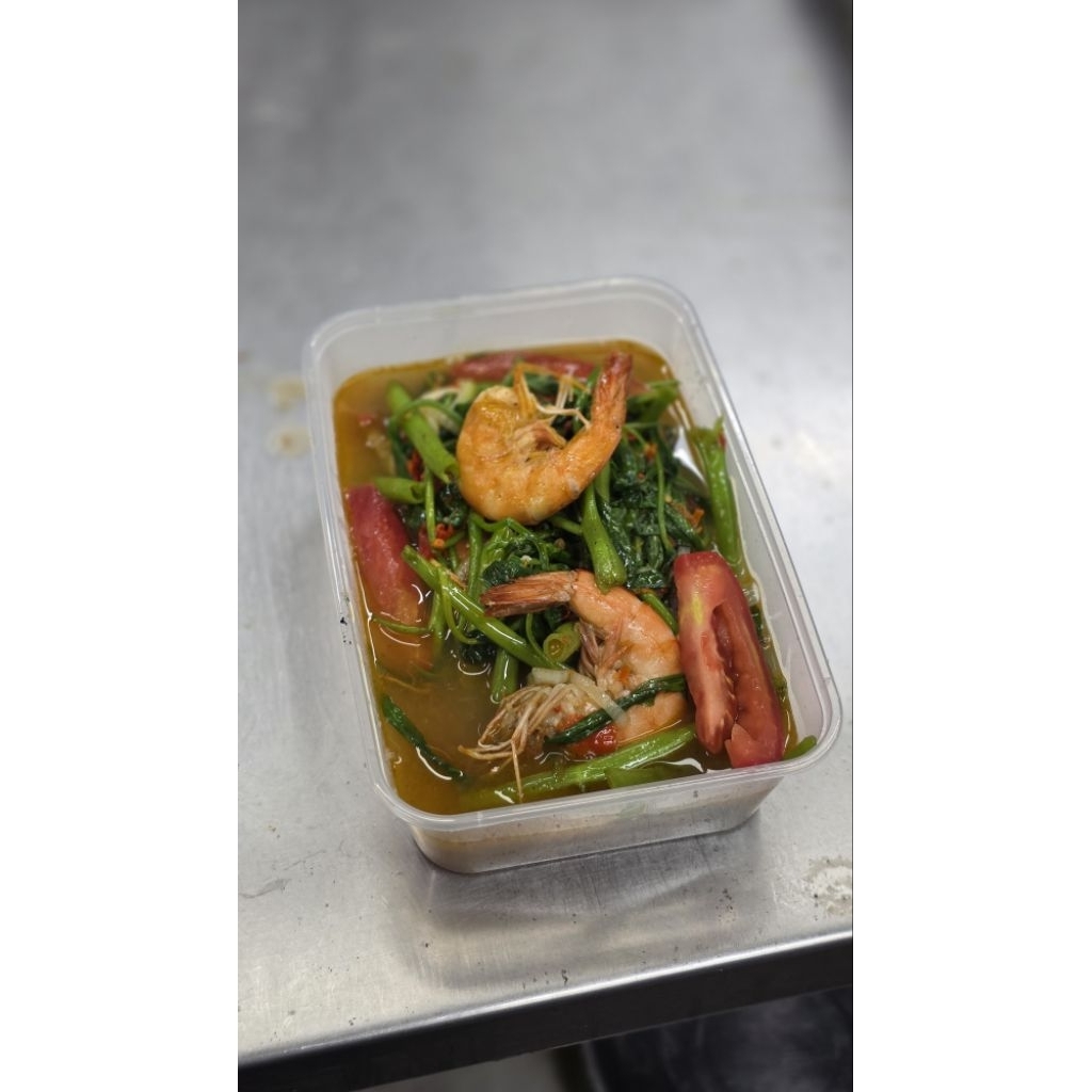 

LAUK SAYUR KANGKUNG UDANG BUMBU TERASI