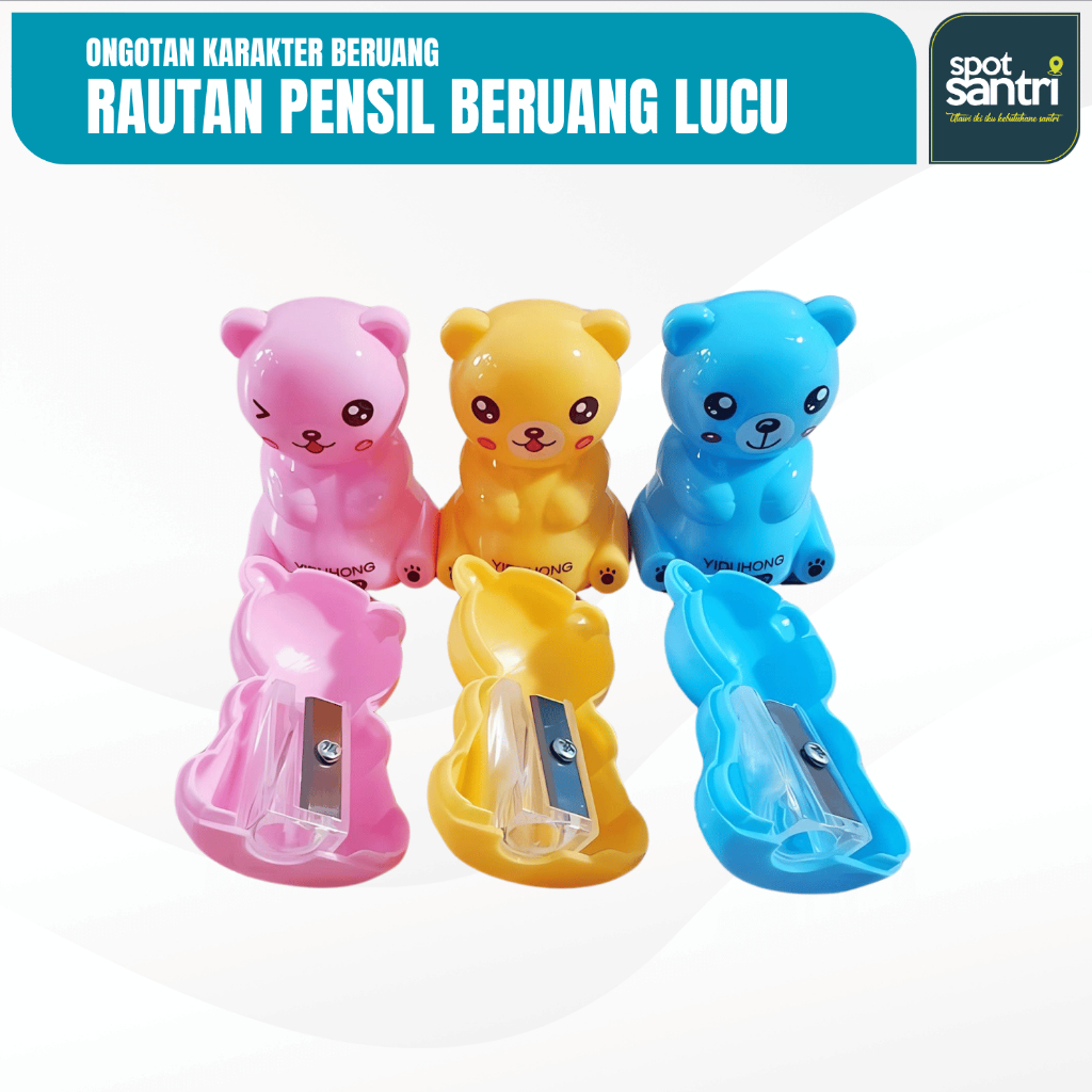 

Rautan Pensil Karakter Beruang Lucu | Ongotan Pensil [PCS]