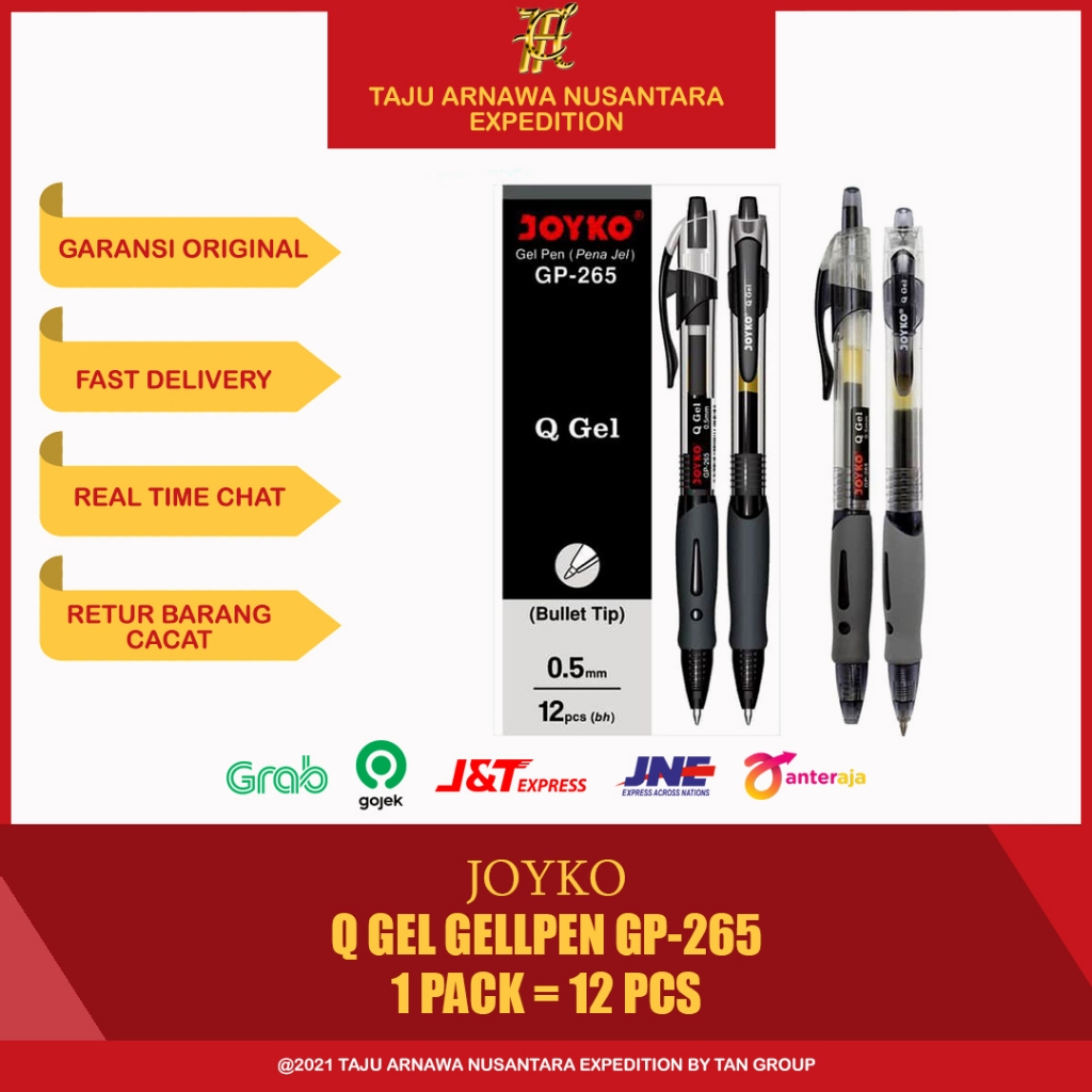 Ballpoint Joyko Q-Gel GP-265 / Gelpen Joyko GP-265 (1 PACK)