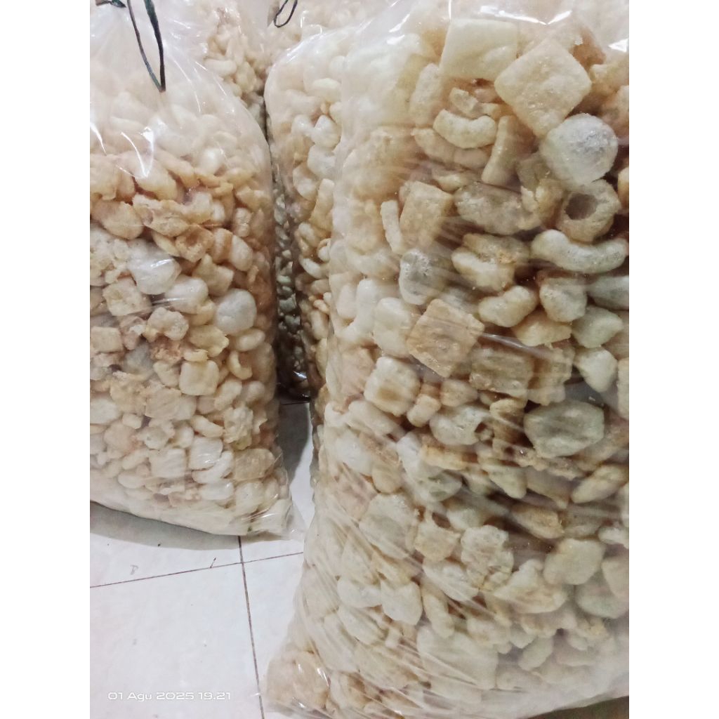 

kerupuk kulit sapi asli ukuran kemasan 500gr