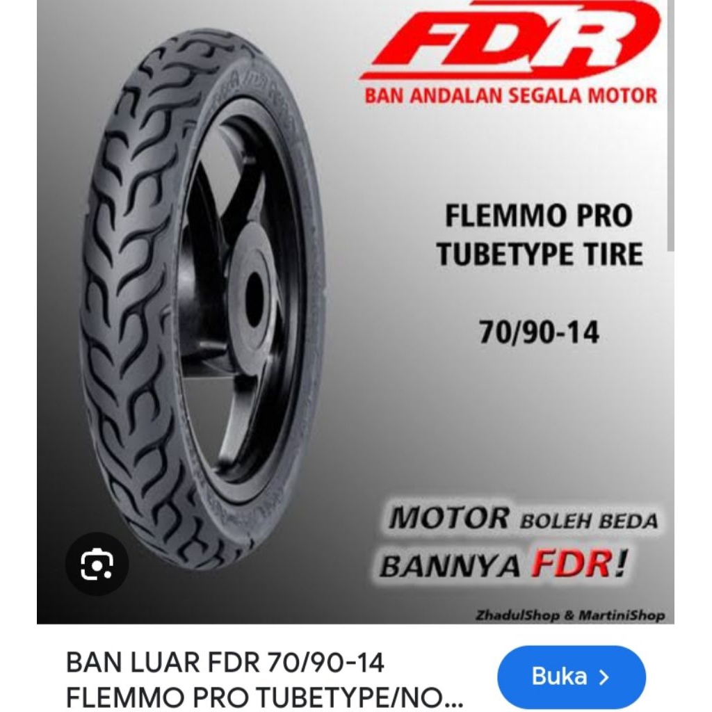 Ring 14 Tube Type Ban Motor Matik ...
