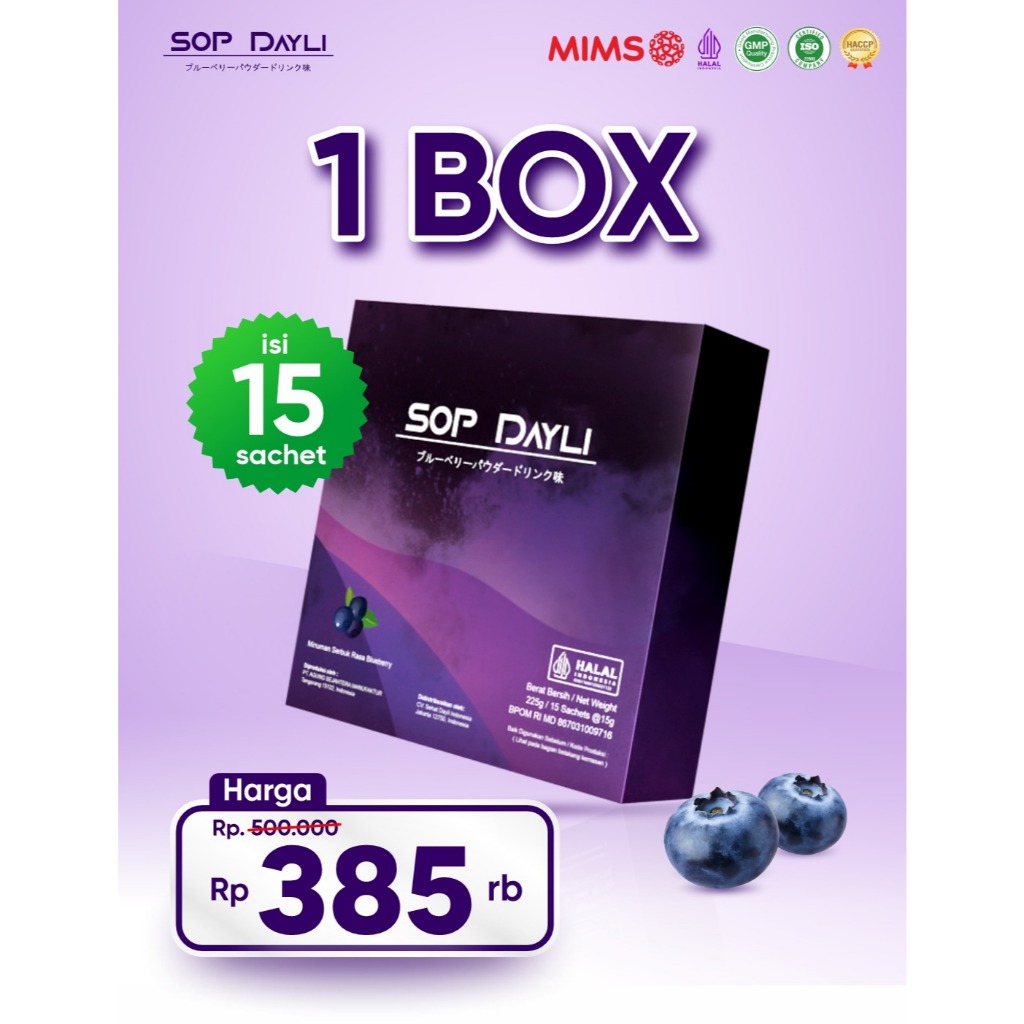 SOP Dayli Original | SOP Dayli 100% | SOP Dayli Minuman Kesehatan | SOP Dayli Superfood | SOP Dayli 