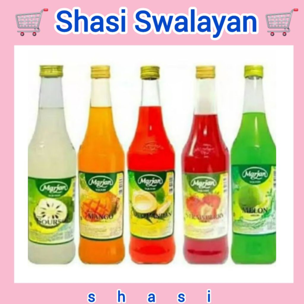 MARJAN Squash Syrup 450 ml - Sirup Cocopandan/ Melon/ Orange/ All Varian