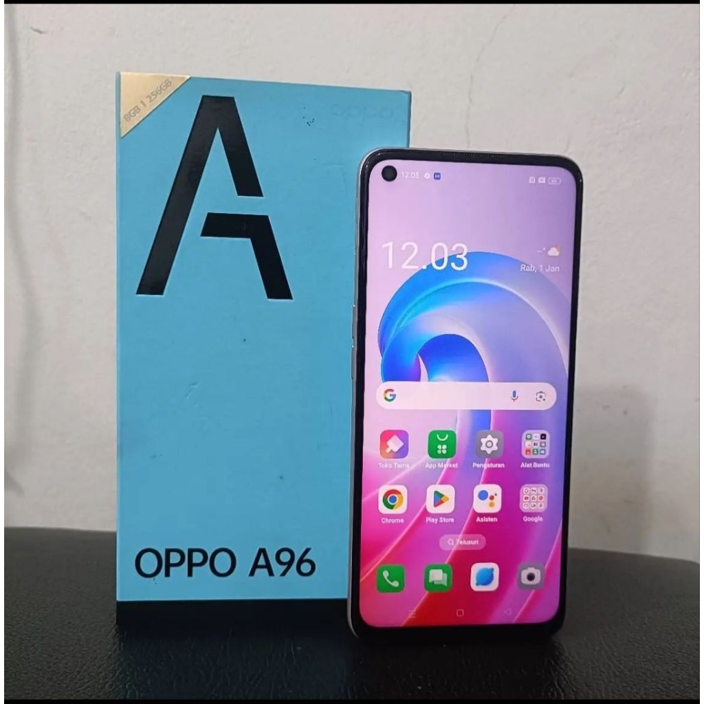 Oppo A96 second original fullset (bonus)