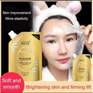 FREE SPATULA Moisturizing Yeast Eggshell GOLD Mask Cream Krim Wajah Cangkang Telur