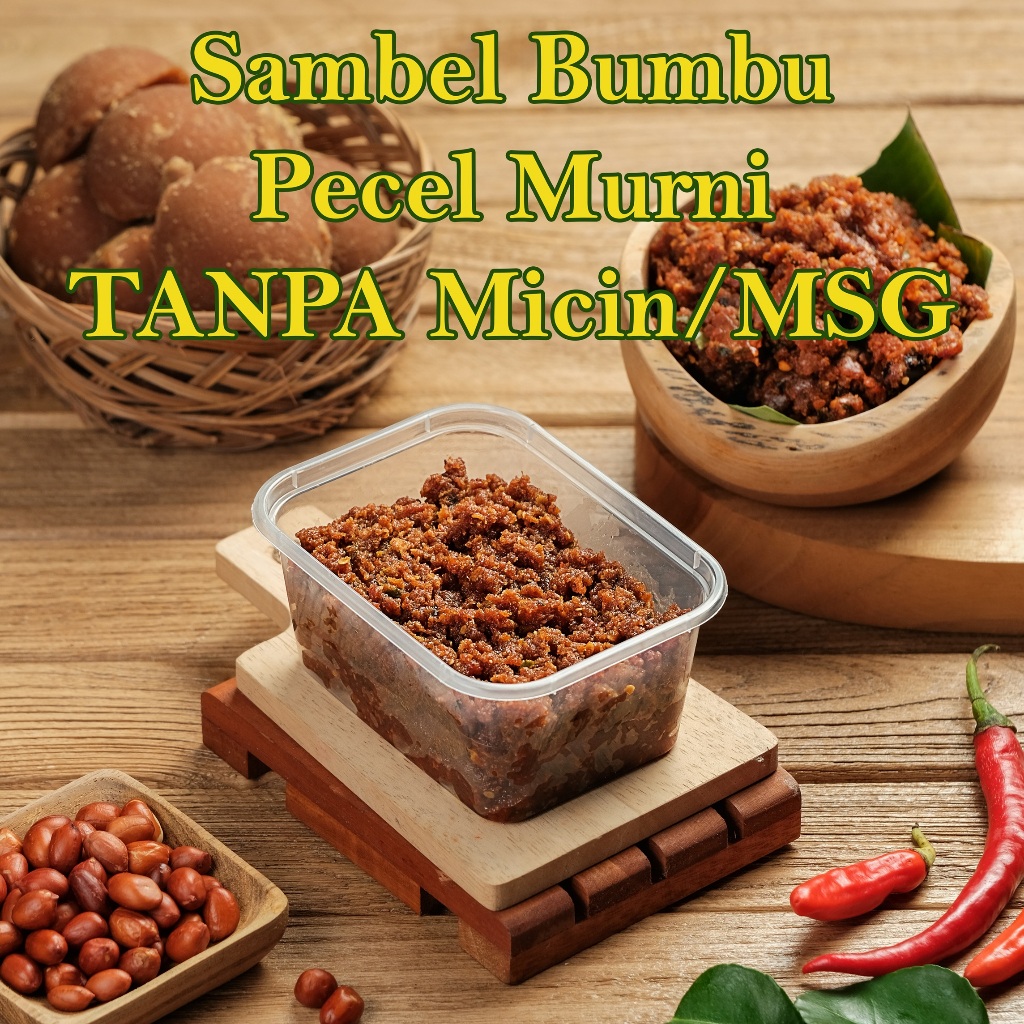 

Sambal Sambel Pecel Murni Asli TANPA MICIN/MSG 250 gr