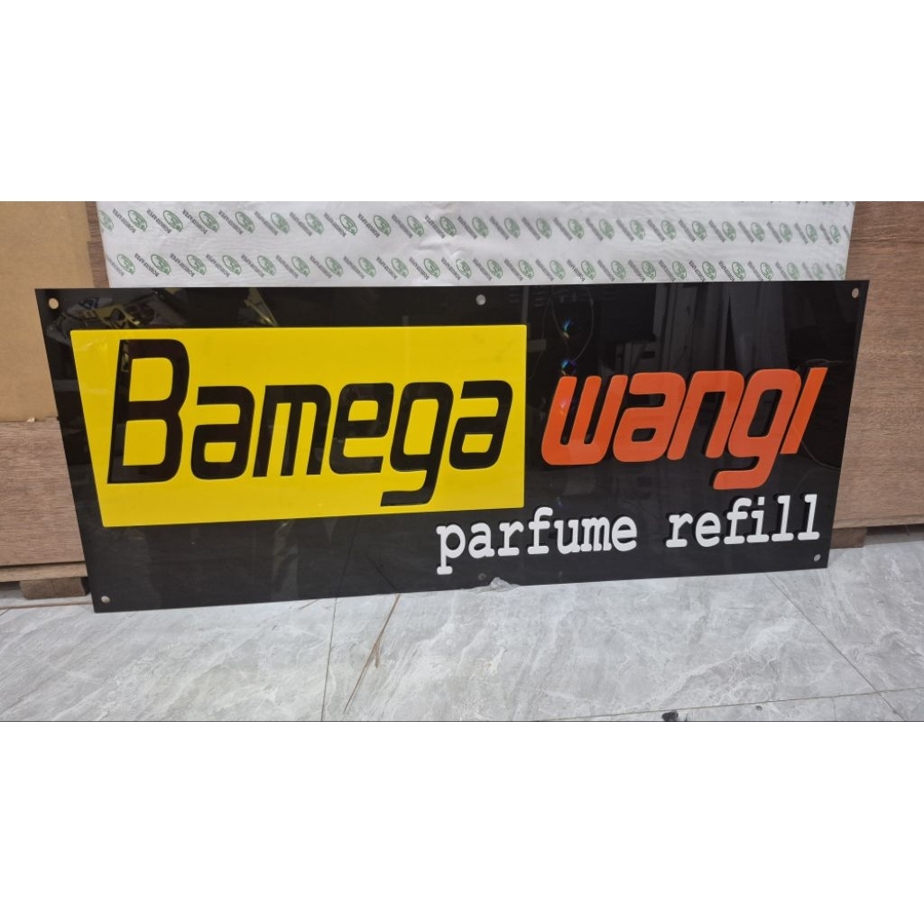 

Sign Board Papan Nama Usaha Kantor Toko Akrilik Custom uk 70x30cm