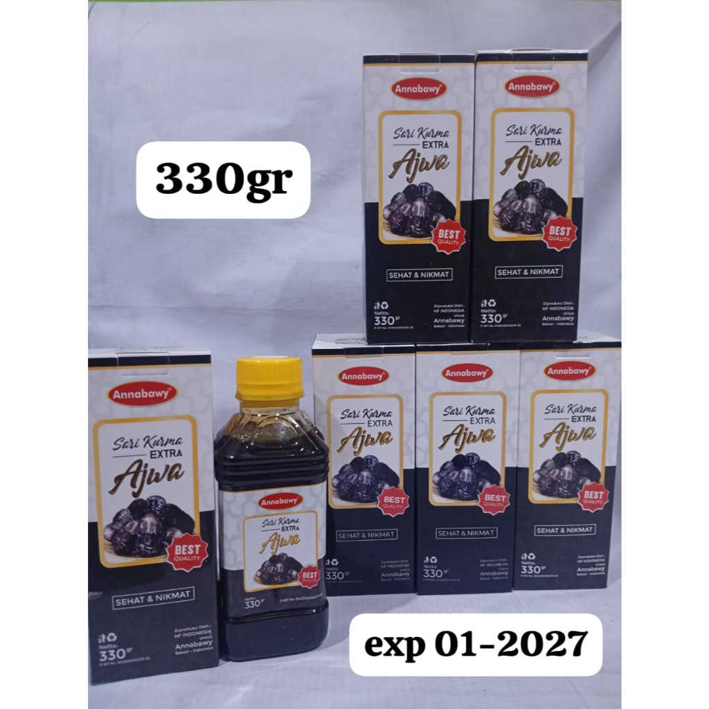 

Sari Kurma Extra Ajwa Annabawy Original 330 gr Termurah