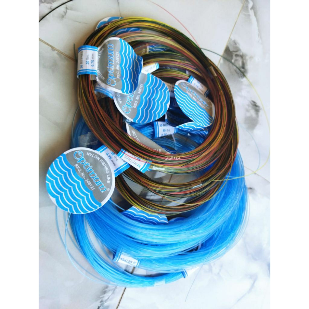 senar pancing mambo biru optimum - senar pancing per 1 ikat